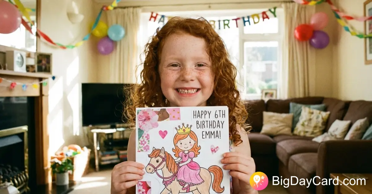 create birthday card with photo and name