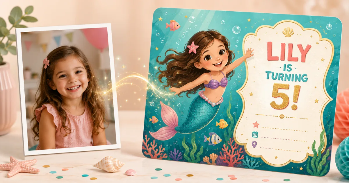 birthday invitation maker with photo